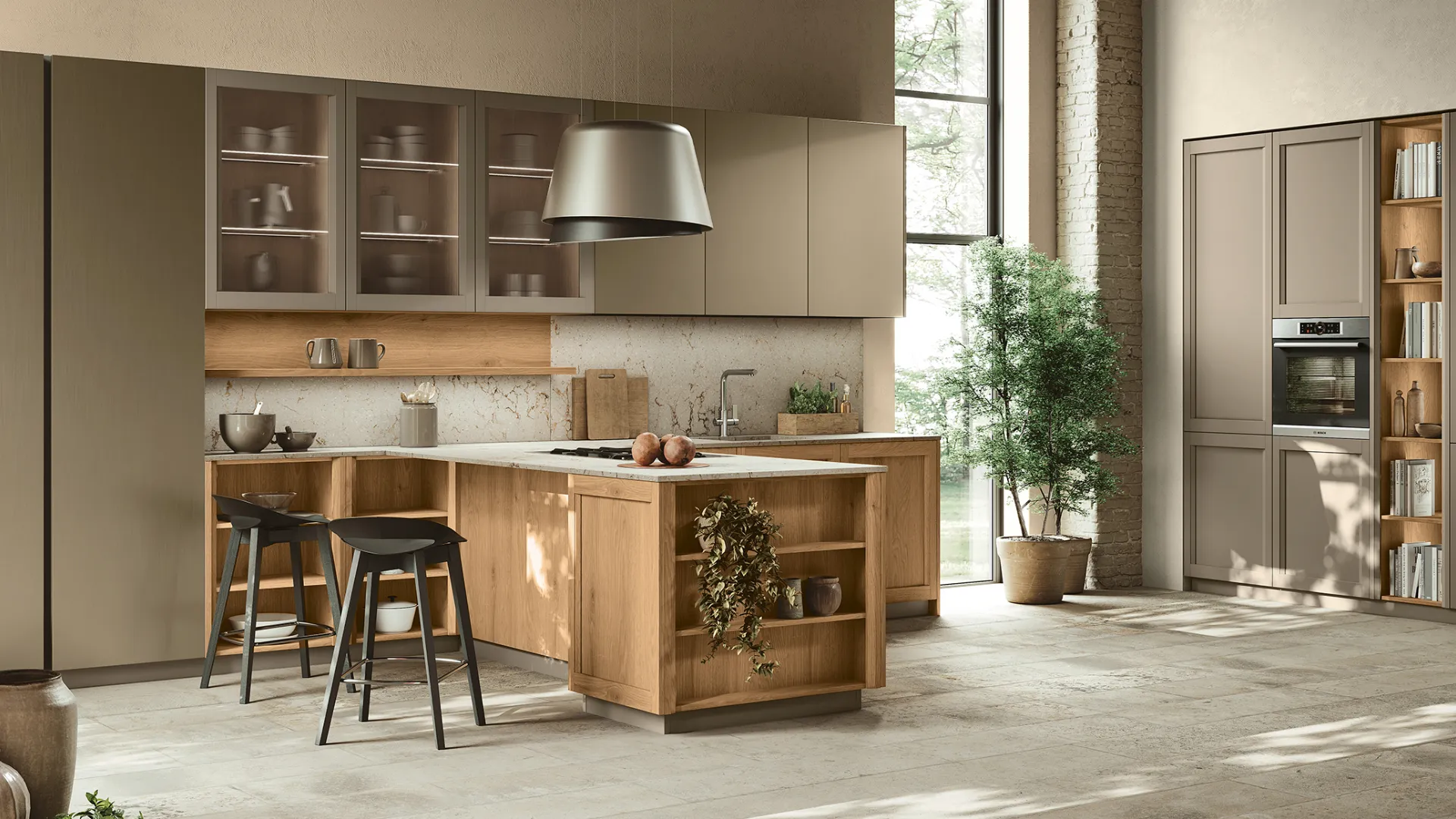 Cucina Stosa Palio con penisola